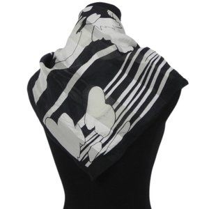 100% Silk  Sheer Scarf Vintage